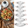 thumbnail image 4 of beisidaer Poêle en Acier Inoxydable Bol à Paella Assiette de Service Pot Wok Plateau à Collations - 22cm, 4 of 5