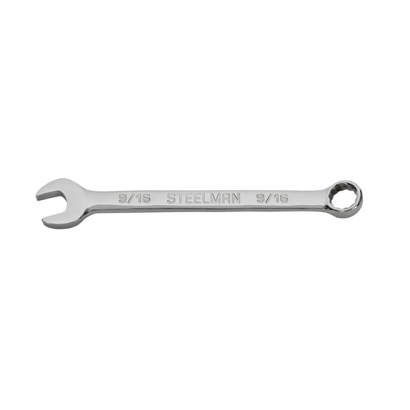 STEELMAN 9/16-Inch SAE Combination Wrench with 12-Point Box End, 82552