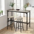 thumbnail image 2 of HOMCOM 3-Piece Bar Table and Chairs Set for Dining Room, Brown, 2 of 10