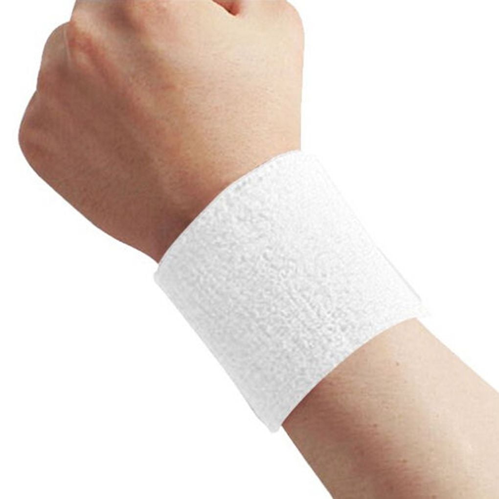 Wrist Band Cotton Bracelet Sports Sweatband Tennis Hand Band Sweat Brace Support 