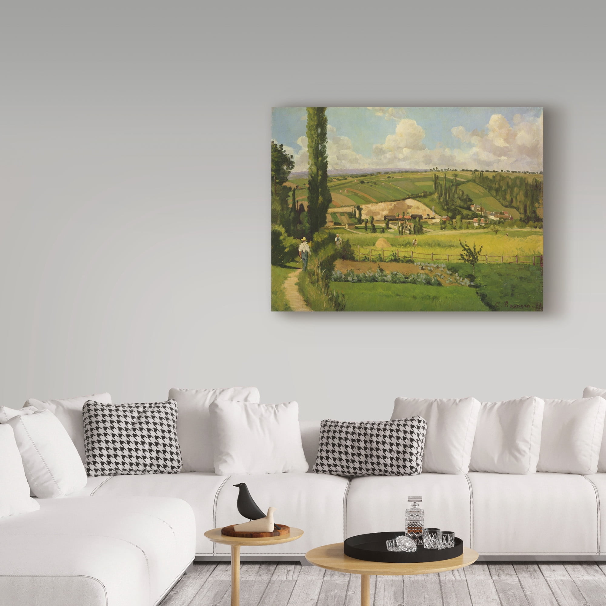 Trademark Fine Art 'Paysage Aux Patis Pointoise' Canvas Art by Camille Pissarro