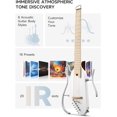 thumbnail image 2 of Donner Acoustic Electric Guitar HUSH I PRO Travel Guitar with Multiple Effect Modes Smart Guitarra Kit of Earphone, Gig Bag, Strap, Charging Cable, 2 of 8