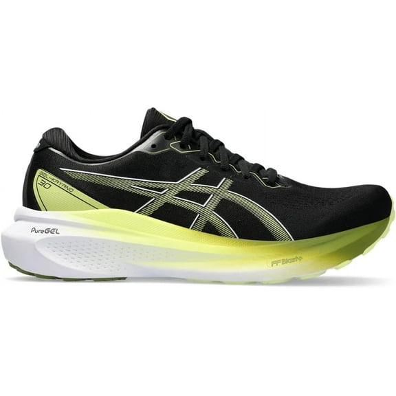 ASICS Men's Gel-Kayano 30 Running Shoes, Black/Glow Yellow, 10