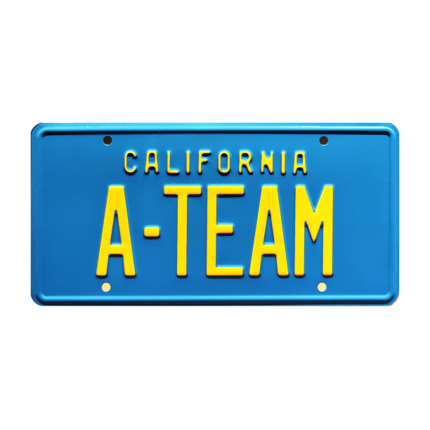 The A Team Gmc Van A Team Metal Stamped Vanity License Plate Walmart Com Walmart Com
