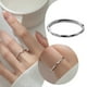 thumbnail image 3 of Anillo con línea en espiral, temperamental, para niña, varios anillos de joyería, 3 of 7