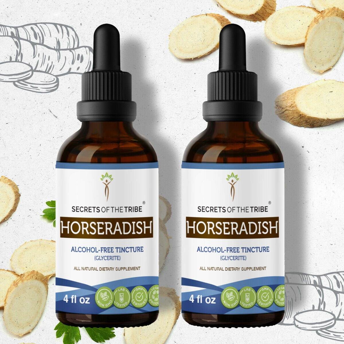 Horseradish Tincture AlcoholFREE Extract, Organic Horseradish