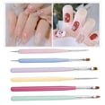 thumbnail image 4 of 6 Unids / set Nail Art Drawing Brush Herramienta de Colcomx Plumas de pincel para uñas, 4 of 8