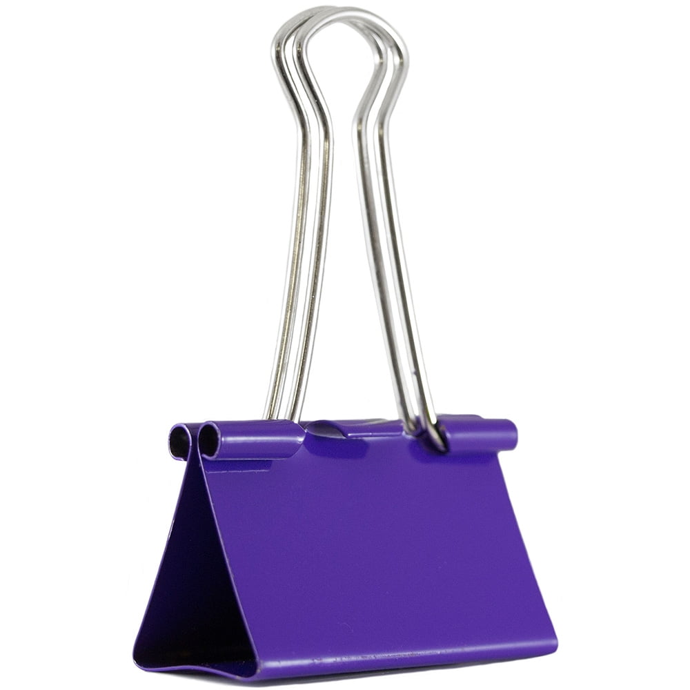 purple binder clips