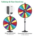 thumbnail image 2 of WinSpin Roue de Prix 36 Pouces Double Usage pour Table Ou Sol Roue Tournante pour Salon Professionnel Jeu de Carnaval, Série Classique, 2 of 9