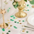 thumbnail image 2 of Efavormart 15G Bag | Metallic Green And Gold Tropical Palm Leaf Table Confetti, Shiny Monstera Leaves Party Scatters, 2 of 11