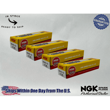 NGK Genuine OEM Authentic NGK Spark Plugs 4 Pack B8HS-10-4PACK 4
