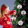 thumbnail image 4 of Decoraciones De Adornos Navideños Con Cubierta Facial Árbol De Navidad Colgante Redondo De Cerámica Colgante Con Tema De Vacuna Regalo Para La Familia Inevent AP006894-11, 4 of 6