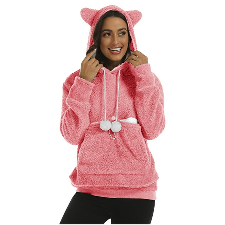 Aloohaidyvio Hoodies for Women Unisex Hoodies Long Sleeves Big
