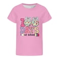 thumbnail image 4 of SGMVNU 100 Days of School Shirts for Boys Girls T Shirt for Boys 5T Casual Short Sleeve Crewneck Tees Basic T Shirt Kids Summer Clothes(Size 2-3 Years,Pink), 4 of 4