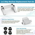 thumbnail image 4 of Pièces de Rechange pour Fauteuil Inclinable La-Z-Boy, Support de Bascule d'Entraînement et de Chape en Alliage d'Aluminium Robuste avec 4 Bagues pour Fauteuils Inclinables Lazy Boy Power, 4 of 8
