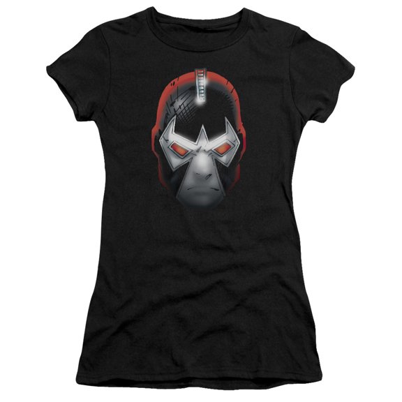 Batman - Bane Head - Juniors Teen Girls Cap Sleeve Shirt - Large