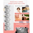 thumbnail image 5 of Black Grey Forest Yoga Towel for Hot Yoga Non Slip, Contemporary Silhouette Abstract Art Yoga Mat Towel Absorbent Yoga Sweat Towels Microfiber Hot Yoga Blanket for Bikram Pilates 26"x70", 5 of 7