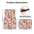thumbnail image 4 of Daiia Rose Flowers Printed Car Floor Mats Set of 4, Durable Non Slip Auto Floor Carpet, Car Interior Carpets Proof Foot Pads Anti-Slip Cushion Automoetive Accessories, 4 of 6