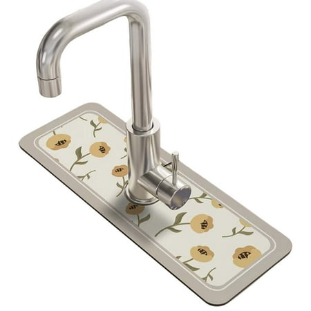 

Household Kitchen Faucet Mats Soft Diatomite Material Absorbent Mats Bathroom Bathroom Mats Can Be Cut Easy To Clean Drill Scrub Brush Attachment Laundry Softener Sheets Ac Foam Spray Pan with Handle
