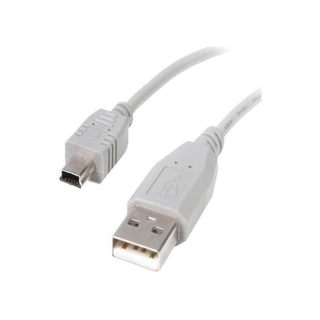 UPC: 0065030802239 | StarTech.com USB2HABM6 Gray Mini USB Cable – A to Mini B