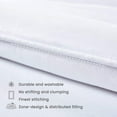 thumbnail image 7 of Sleep Zone Twin/Twin-XL Comforter Duvet Insert, Down Alternative Reversible Comforter, Lightweight, Soft and Breathable Bedding All Season, White, 7 of 7
