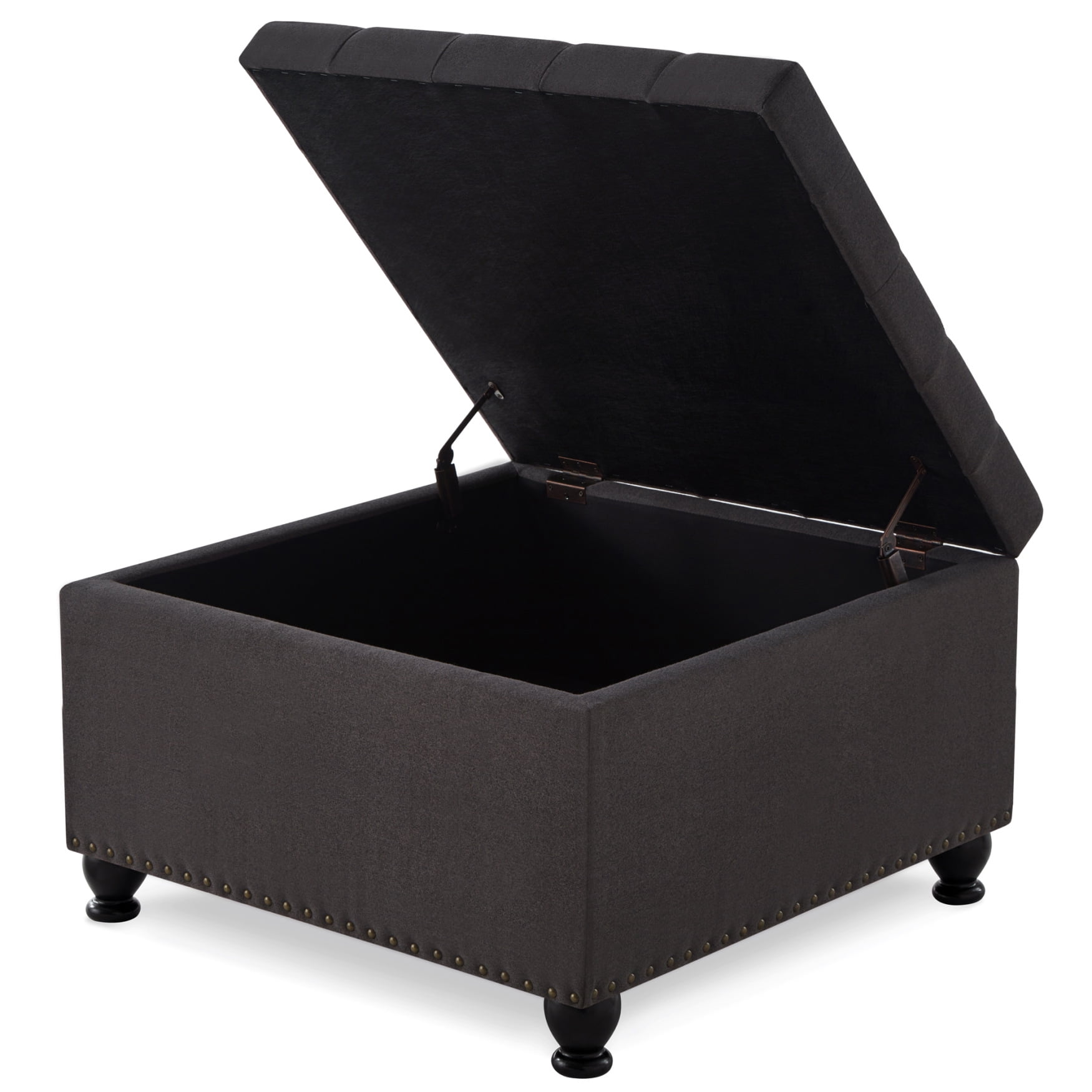 Articscorpion Durable Ottomans, Linen Dark Gray, 30x30x18 in, 36.3 lb