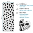 thumbnail image 2 of White and Black Of Leopard Print Hot Yoga Mat Towel Non Slip for Hot Yoga - Quick-Drying Yoga Mat Cover with 4 Corner Pockets with Travel Bag - Hot Yoga Towel Non Slip 74"x26", 2 of 6