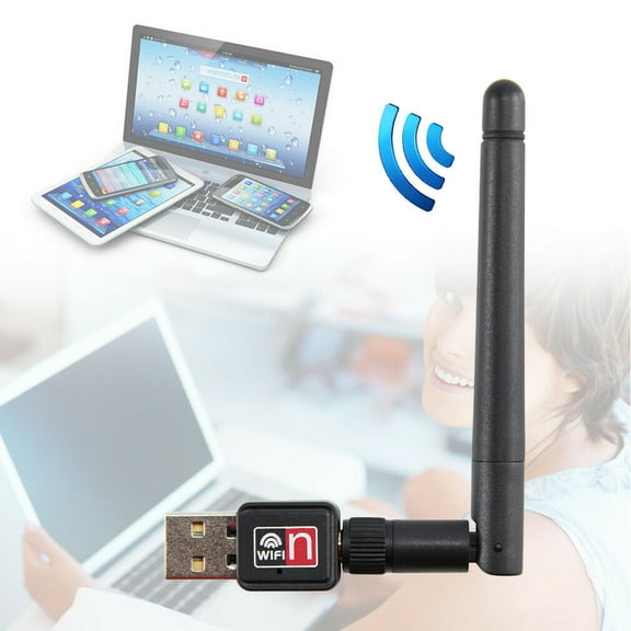 Simyoung Mini USB Wifi Adapter 150Mbps Wireless Network Dongle 802.11b/g/n Lan Card with External Antenna