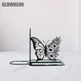 thumbnail image 4 of GLOWNEON Butterfly Metal Bookend Art, Decorative Book Ends for Shelf or Office Desk Decor, 4 of 4