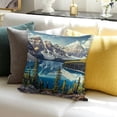 thumbnail image 3 of BANET Landscape Throw Pillow Covers, Mountain Nature Scenery Decorative Cushion Cases Arizona Desert Modern Decor Home Decorations for Couch Bed Patio Sofa Pillowcase 12x12in, 3 of 5
