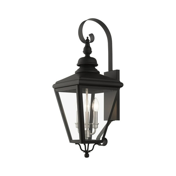 Livex Lighting - Adams - 3 Light Large Outdoor Wall Lantern In Traditional