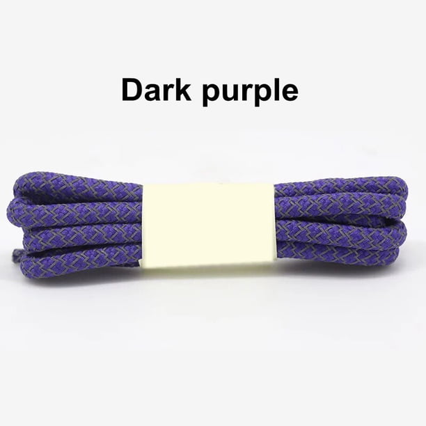 1 par de cordones fluorescentes para zapatillas, cordones deportivos, 3M, cuerda redonda reflectante, cordones para zapatos, longitud 100/120/140/160CM, cordones Led160cm Gao Jinjia LED