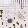 thumbnail image 3 of EcoNesxp White 100 4-pack cotton crochet coasters, 3 of 5