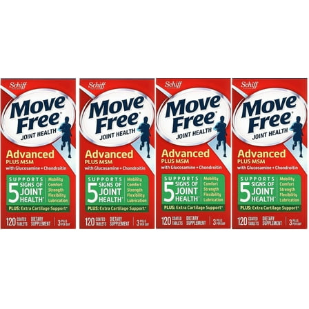 Schiff Vitamins Move Free Plus Msm Advncd 120 ct - 4 Pack