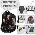 thumbnail image 6 of Jeiento Boys School Backpack for Ages 8-12 17 Inch Large Capacity Water-Resistant Polyester Space Dinosaur Multi-Pocket Backpack for Elementary School, Casual Daypack, 6 of 7
