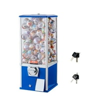 KFFKFF 25"H Gumball Machine - Vending Coin Bank with Vintage Gumball Dispenser, PS Blue