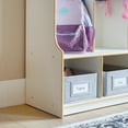 thumbnail image 3 of Guidecraft EdQ 5-Section Wooden Storage Locker with Bench Seat for Classroom, Kids White Cubby Organizer with Shelves and Hooks for Coats, 3 of 4