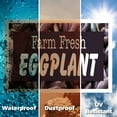 thumbnail image 6 of Farm Fresh Eggplant Yard Sign 12 Inch x 16 Inch Single Sided Weatherproof Heavy-Duty Plastic with Stake | Nutritious Vegetables, Local Farms, Seasonal Offers | Made in USA, 6 of 7