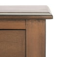 thumbnail image 6 of SAFAVIEH Athena French 2-Drawer Brown Wood Rectangle Console Table (35.5 in. W x 13 in. D x 29.5 in. H), 6 of 7