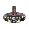 thumbnail image 2 of Kraoden USB Rechargeable LED Headlamp, Super Bright Multi-Bead Headlamp with Adjustable Strap, 120° Adjustable Beam, Long Range Floodlight, 4 Light Modes for Outdoor Activities, 2 of 6