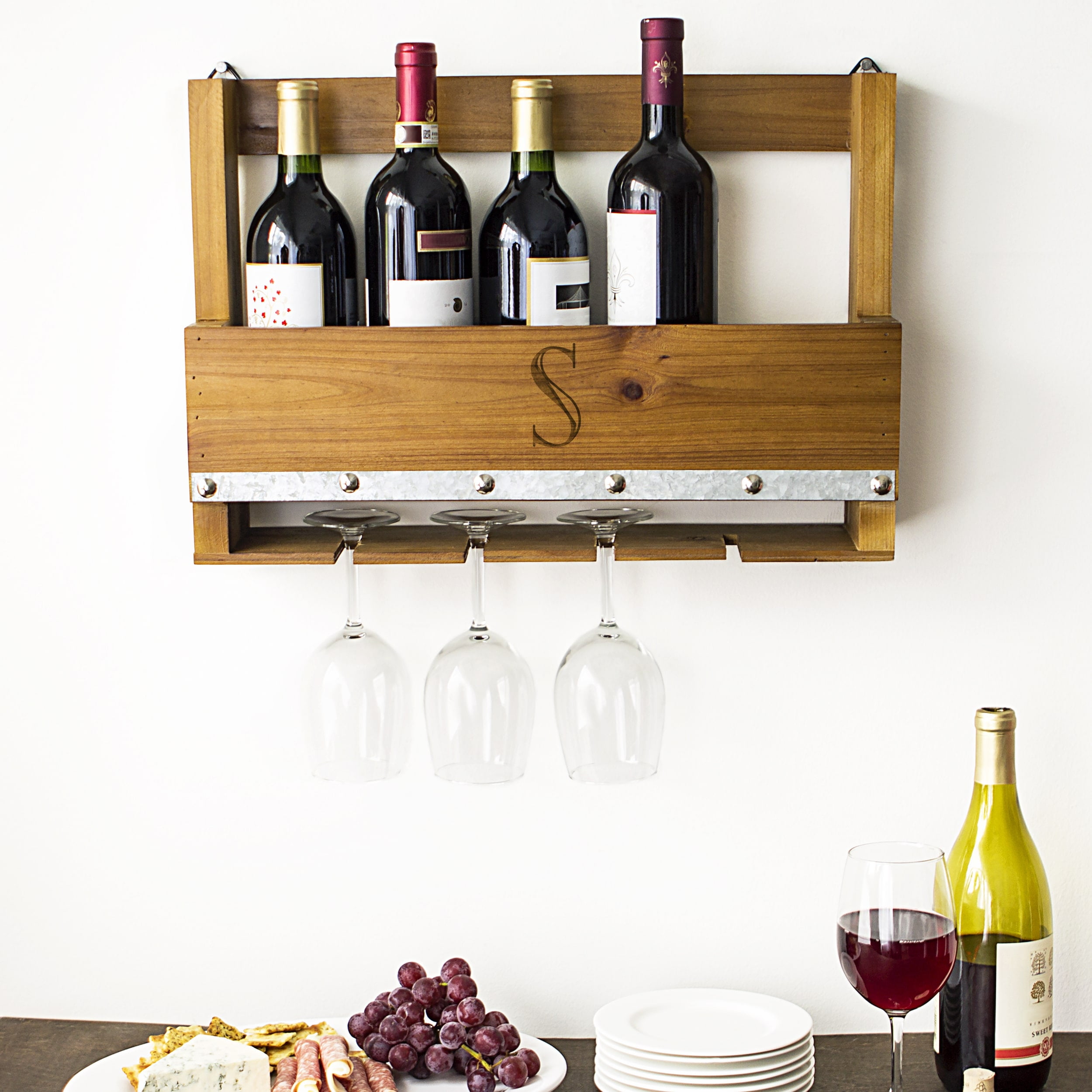 Wine & Beer Storage Personalized Wine Rack Gift for the couple
