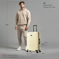 thumbnail image 3 of InUSA Trend 28" Hardside Lightweight Luggage with Spinner Wheels, Handle, and Trolley, Sand, 3 of 3