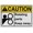 Warning Sign 2, variant on Industrial Caution Sign Machine Safety Sign (Rotating shaft hazard Keep body, hands, hair, clothes, away rotating parts will injure or kill) 8 in" x 12 in" Indoor Outdoor Safety SIgn