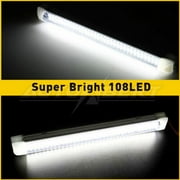 AUTOXBERT 2Pcs 12V LED Lights Bar 108 LED 6000K RV Interior Light Strip for Van Boat Trailer Camper