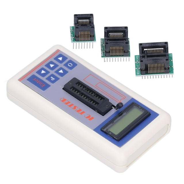 TSH-06F Integrated Circuit Meter IC Tester Transistor Meter Multifunctional Maintenance Tester with Auto Modes, LCD Display, for Microelectronics Engineers, Multiple Test Modes
