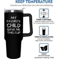 thumbnail image 4 of Fathers Day Gift for Dad - Birthday Gifts for Dad from Daughter, Son, Kids - Unique Birthday Present Ideas for Father, New Dad, Bonus Dad from Daughter Son - 40 Oz Tumbler with Handle and Straw, 4 of 6