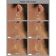 thumbnail image 4 of Xiao Hua Pendientes de aro ligeros con forma de círculo liso y espalda de paleta - Plata, 40 mm/1,5 pulgadas, 1 par, 4 of 4