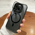 thumbnail image 2 of Luxury Transparent For Magsafe Charging Magnetic Case For iPhone 15 14 13 12 Pro Max 15 Plus Flip Lens Protection Bracket Cover, 2 of 7