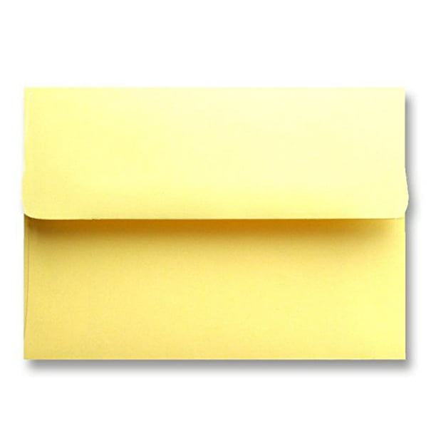 Canary Yellow 50 Boxed A7 Envelopes for 5 X 7 Greeting Cards Invitations Announcements Showers