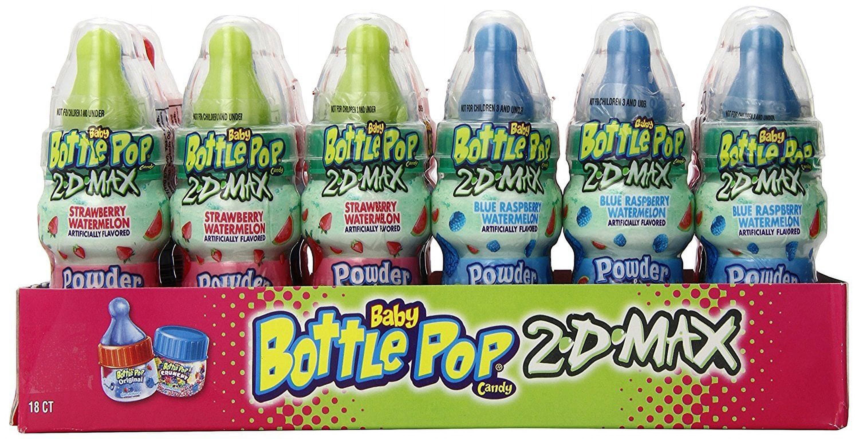 Topps Baby Bottle Pop 2D Max Candy, 1.3 oz